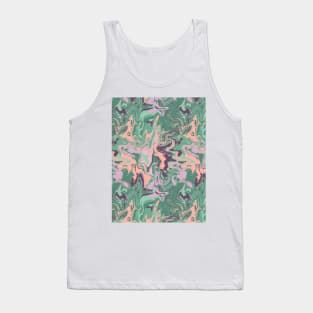 Garden Fairy Marble - Digital Paint Spill Tank Top